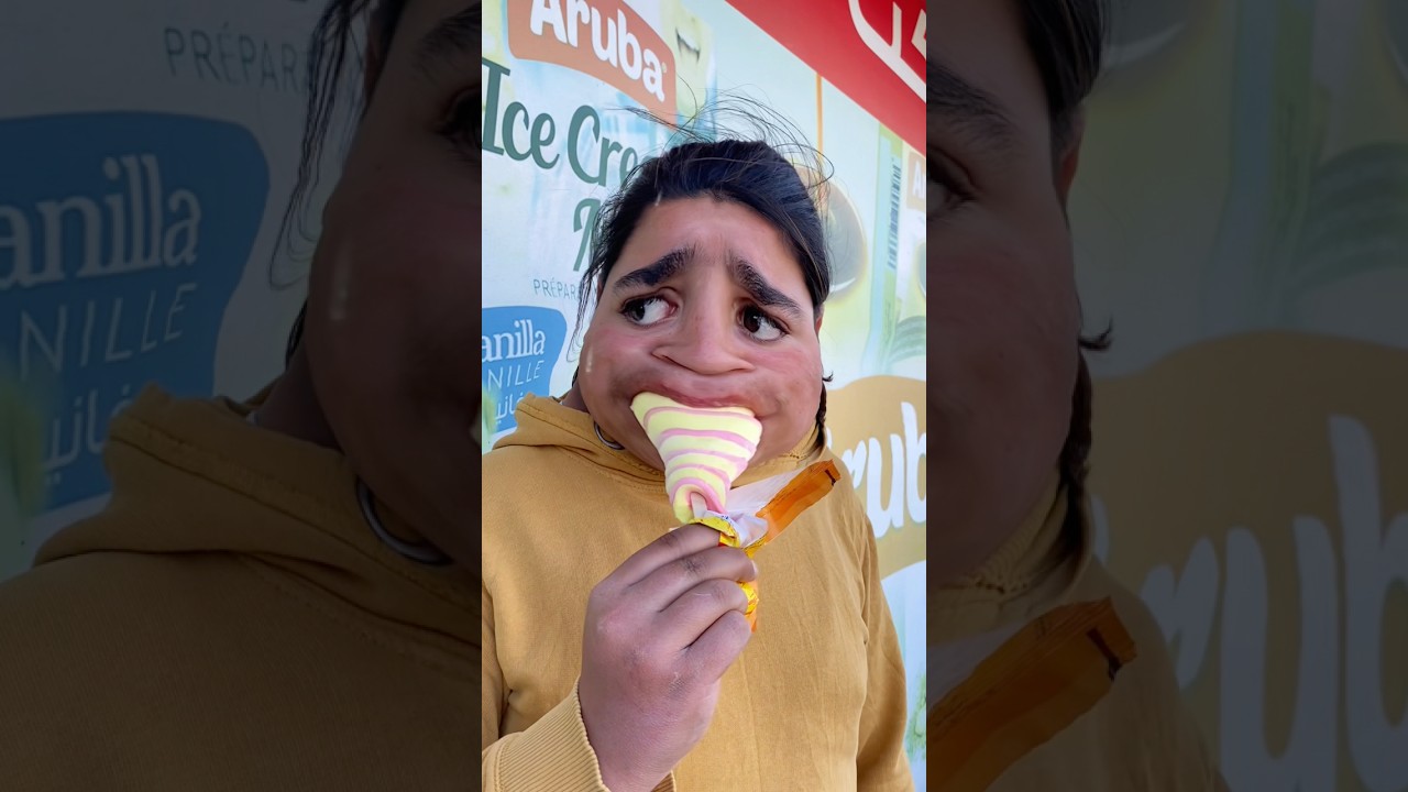 خلودة سرق الايس كريم من احمد:😡