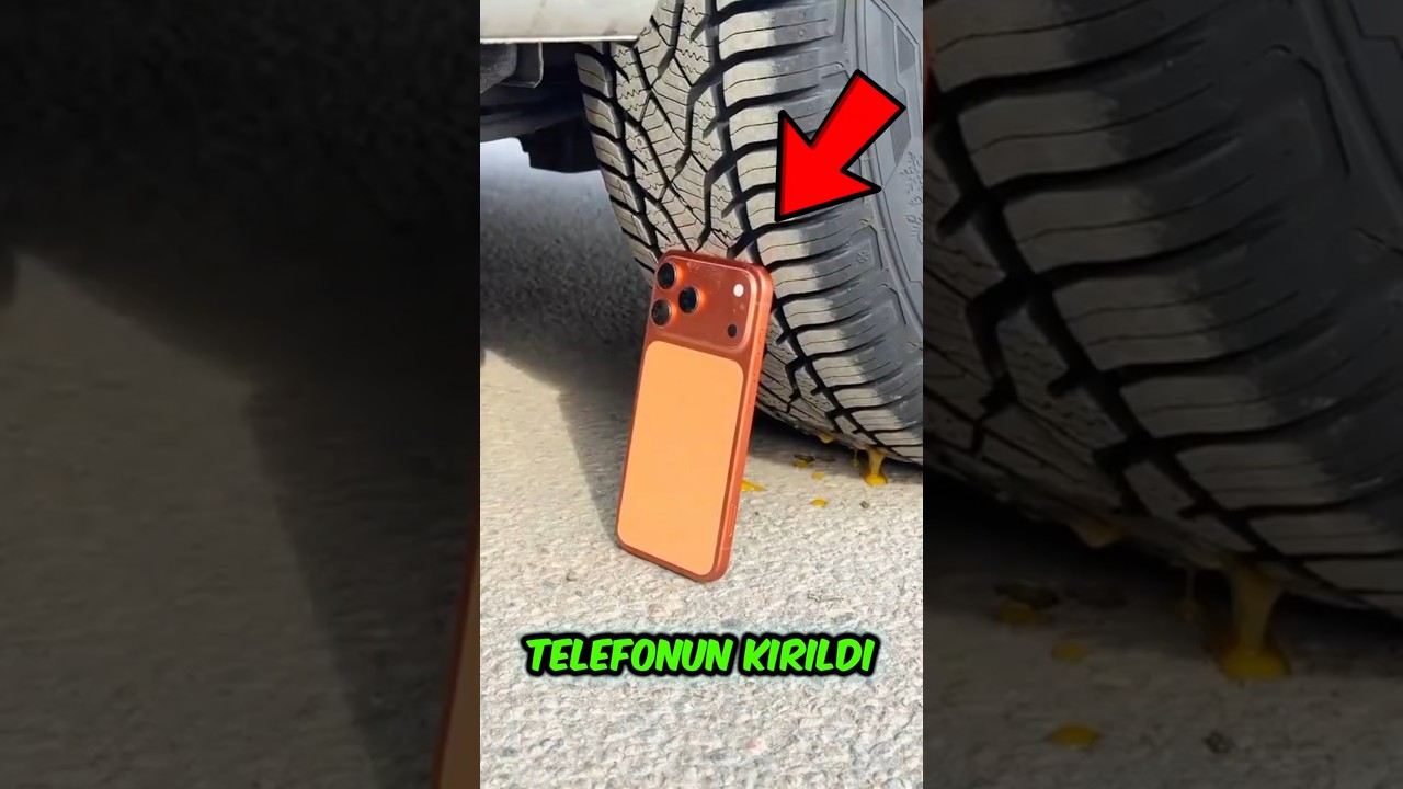 Telefonun arabanın altında kaldı! Hangi yeni telefonu alırdın? 😭📱