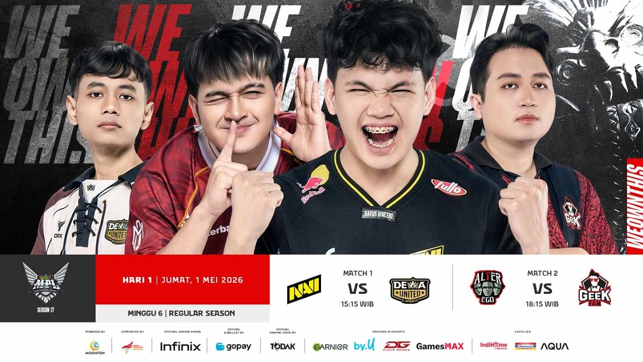 🔴 LIVE | MPL ID S17 | Regular Season Hari 1 Minggu 6 | Bahasa Indonesia