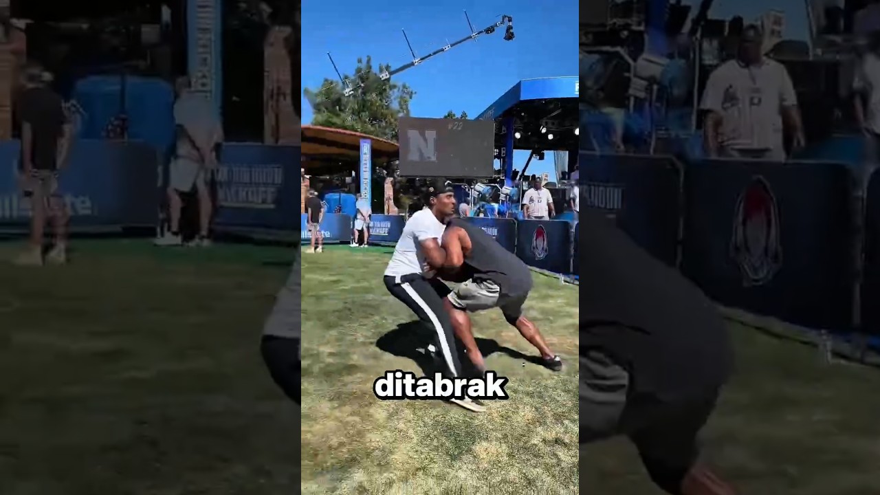 Bayangin Ditabrak Atlet Sekuat Ini!