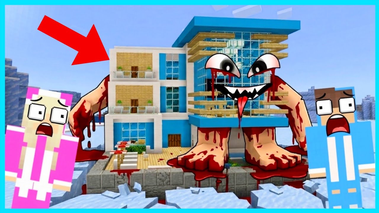 MIPAN & ZUZUZU RUMAH NYA HIDUP DAN BERUBAH JADI MONSTER DI MINECRAFT! SEREM BANGET