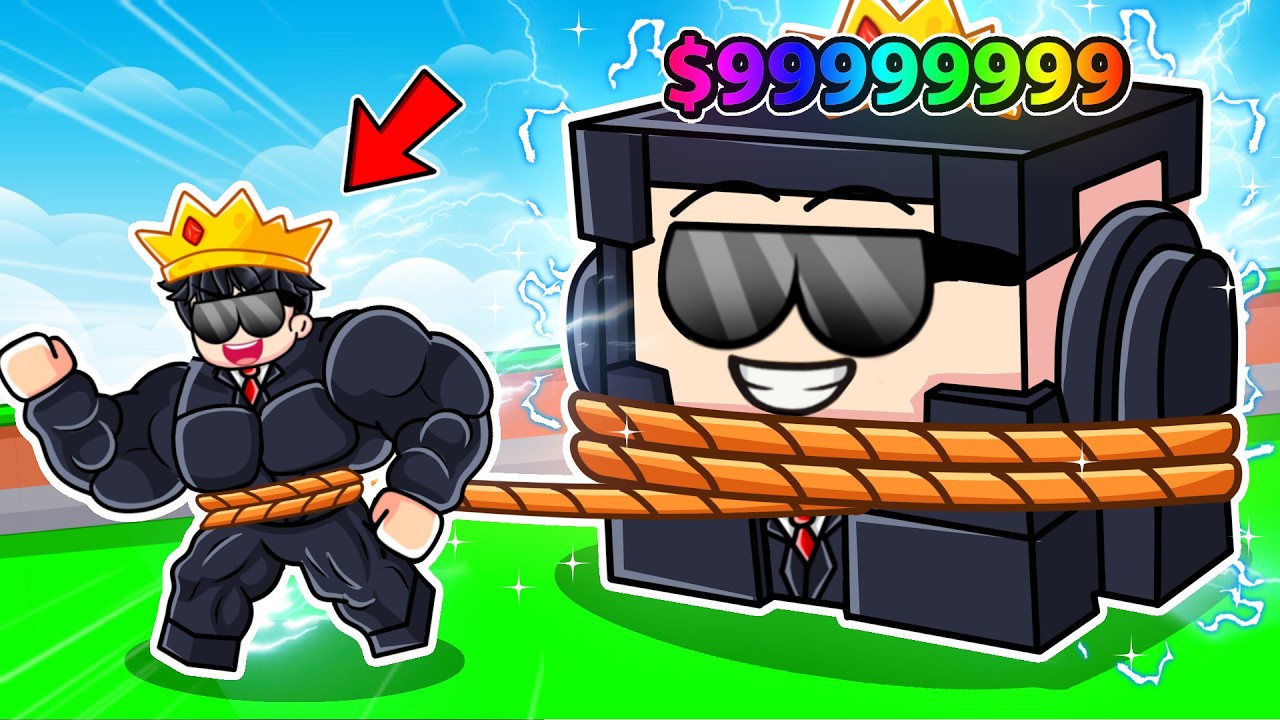 I Spent 2,313,422 Robux in PULL THE LUCKY BLOCK Roblox