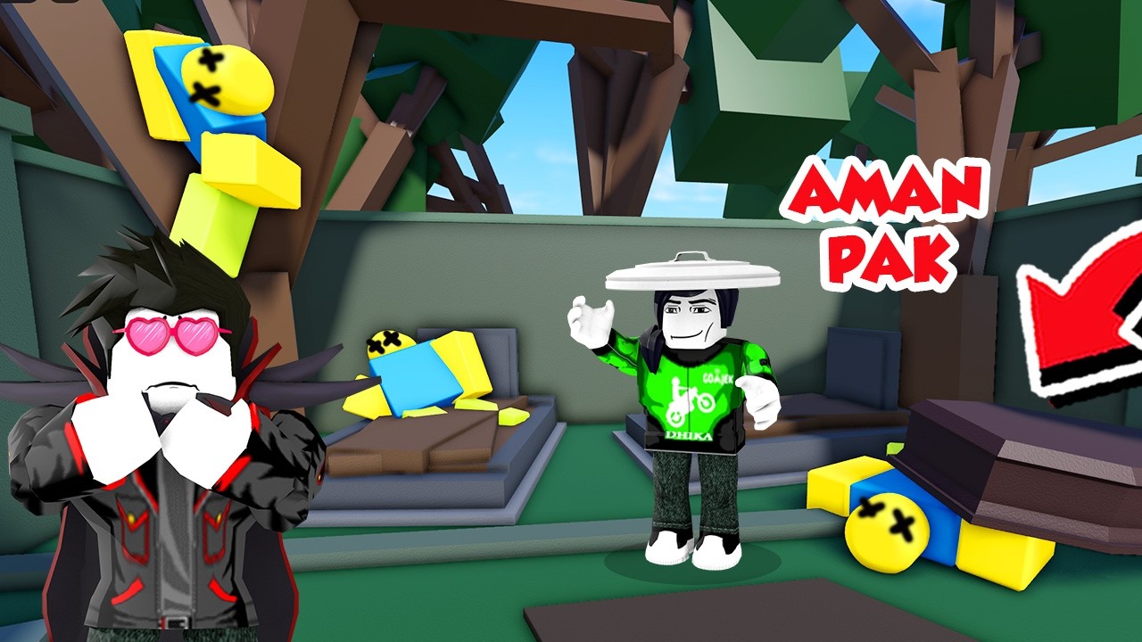 KITA MENEMUKAN TEMPAT SEMBUNYIIN MAYAT DI KUBURAN PALING NGAKAK DI ROBLOX!!!