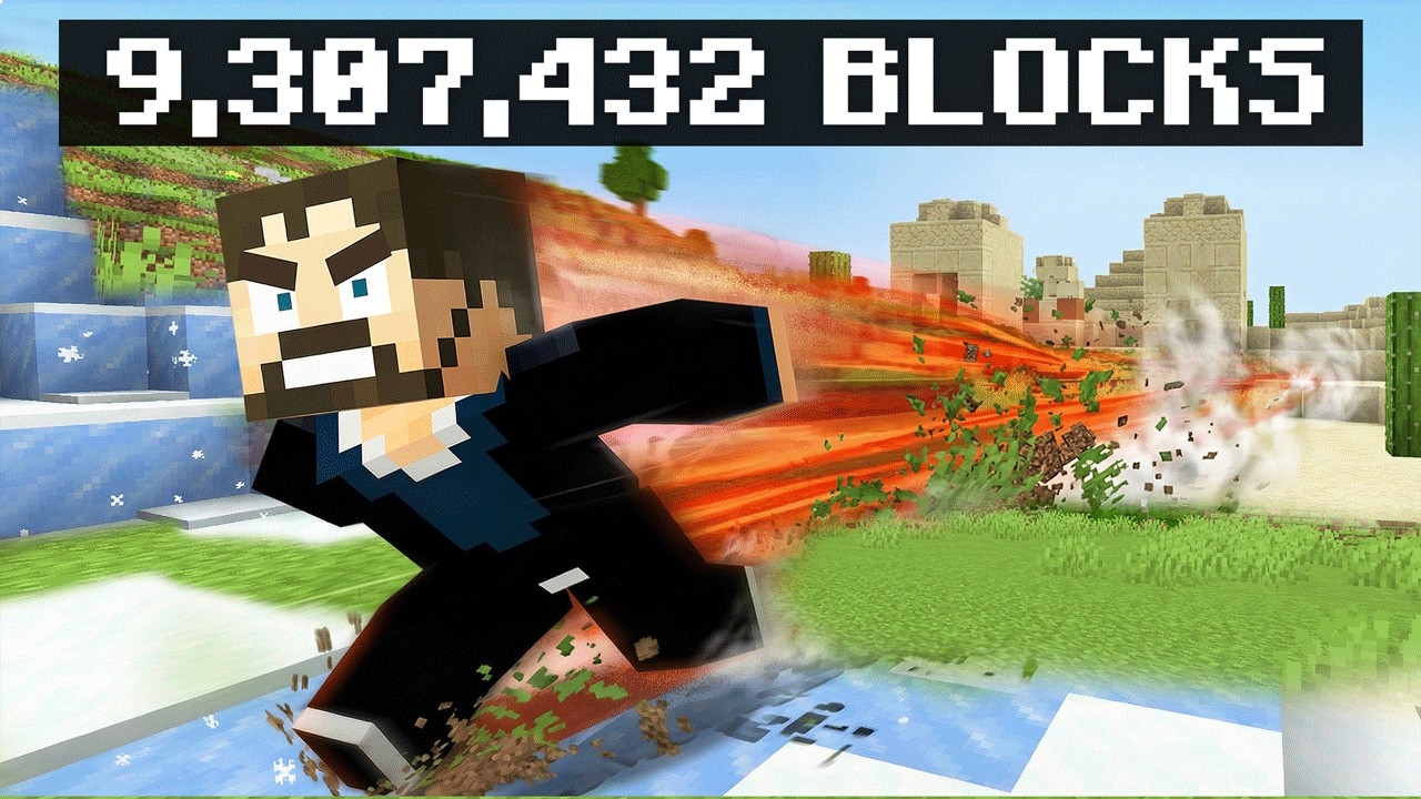 Travelling 2 Million Blocks in Under 2 Seconds (Minecraft)
