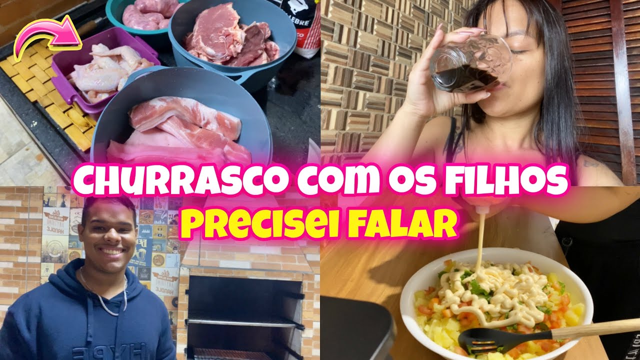 PRIMEIRO CHURRASCO NA CASA NOVA - BIEL ARRASOU - DESABAFO - Aline vida de mãe 