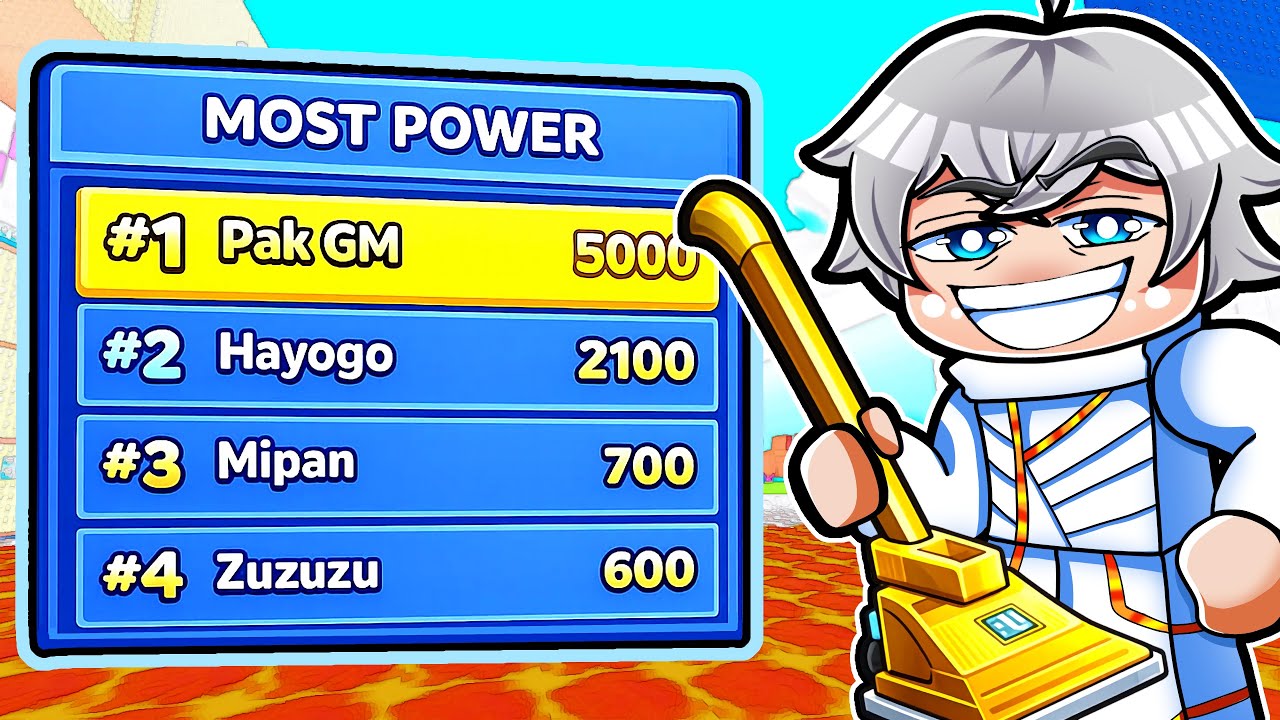 BAKAR ROBUX Demi LEADERBOARD #1 di Game Roblox Aku, Vaccuum for Brainrot!