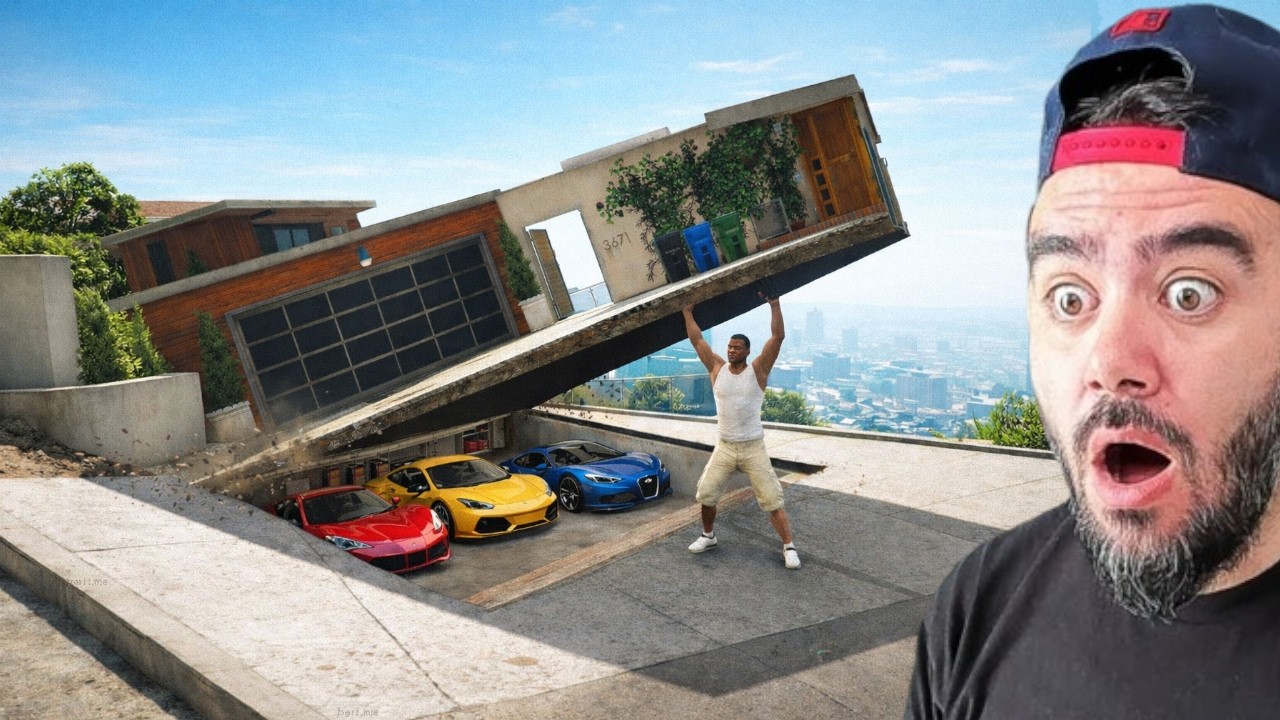 FRANKLIN EVIN GIZLI ARABA GARAJ KILITINI AÇTI - GTA 5 MODS