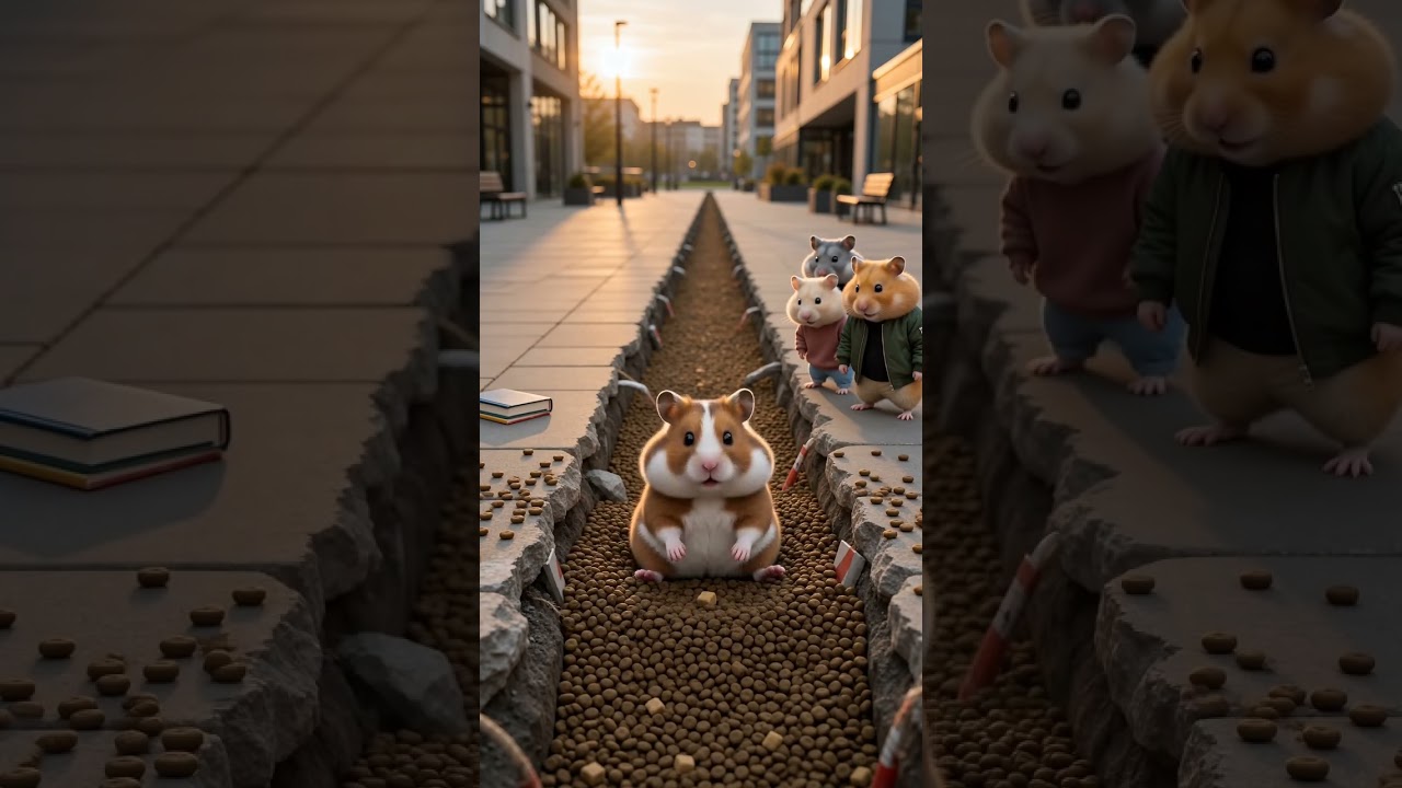 Cat Finds Food in the Puddle?! 😱🐾