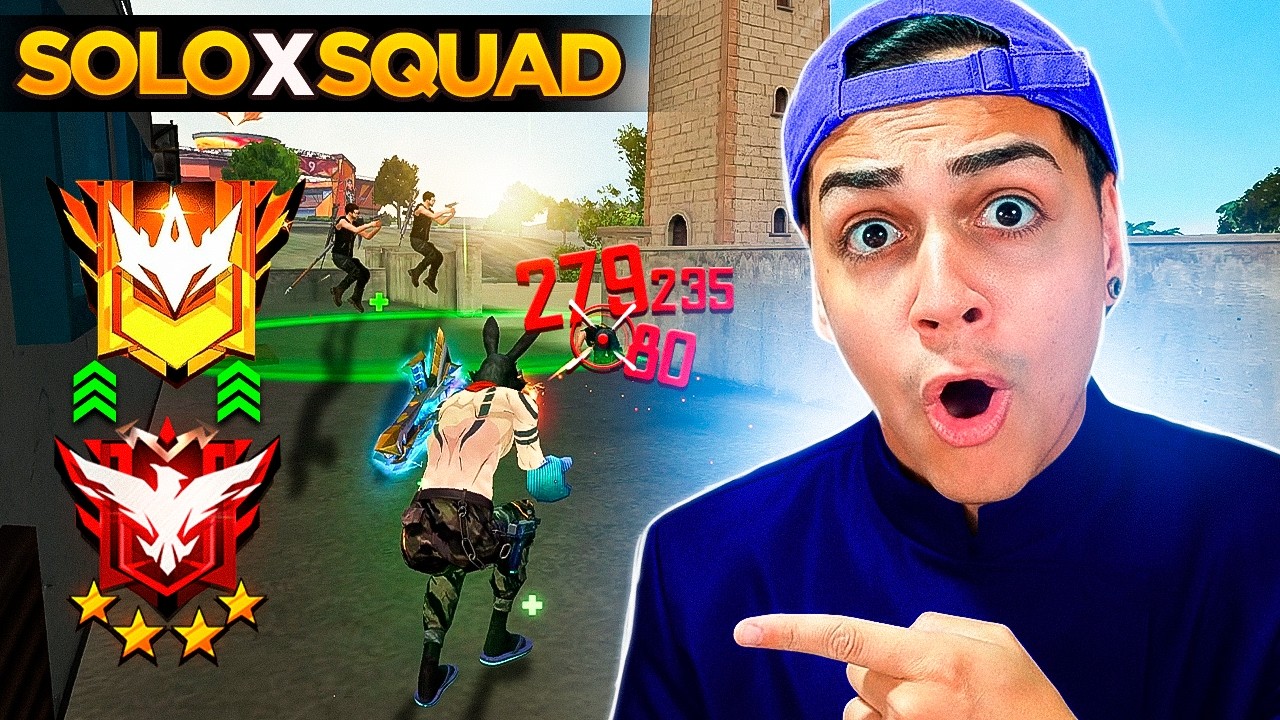 JOGUEI AS PARTIDAS MAIS DIFÍCEIS ATÉ ALCANÇAR A LIGA ELITE SOLO VS SQUAD!!