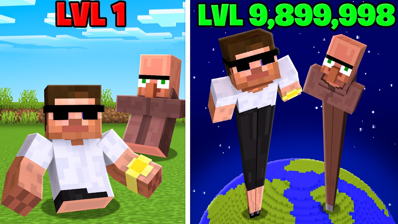 Minecraft But Every Second Our Legs Grow..