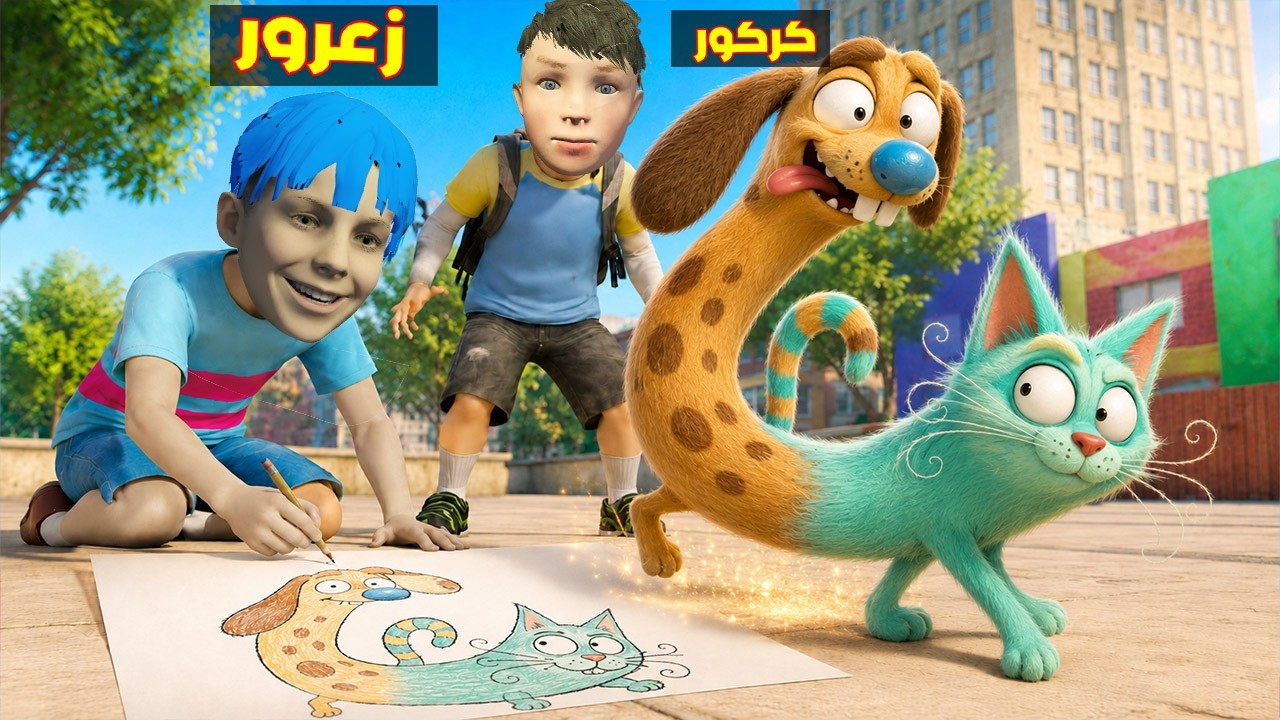 فلم قراند : زعرور يرسم اي شيء على الورقة و يصبح حقيقي ( كركور هرب ) ؟؟🔥😂
