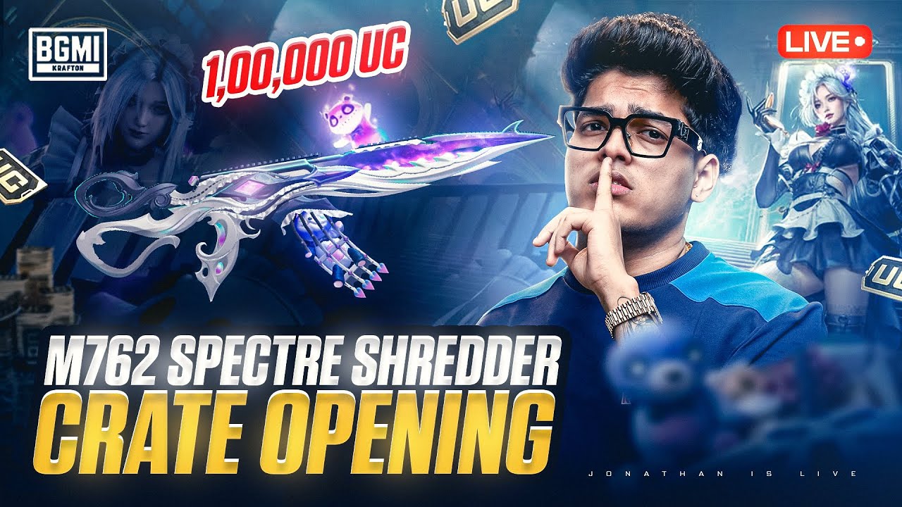 1,00,000 UC M762 SPECTRE SHREDDER OPENING | JONATHAN IS BACK!! | BGMI!