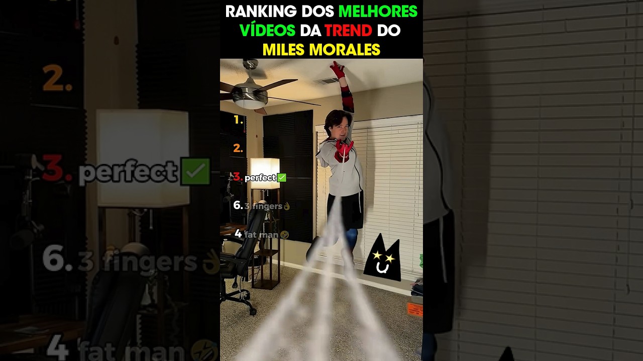 RANKING DOS MELHORES VÍDEOS DA TREND DO MILES MORALES