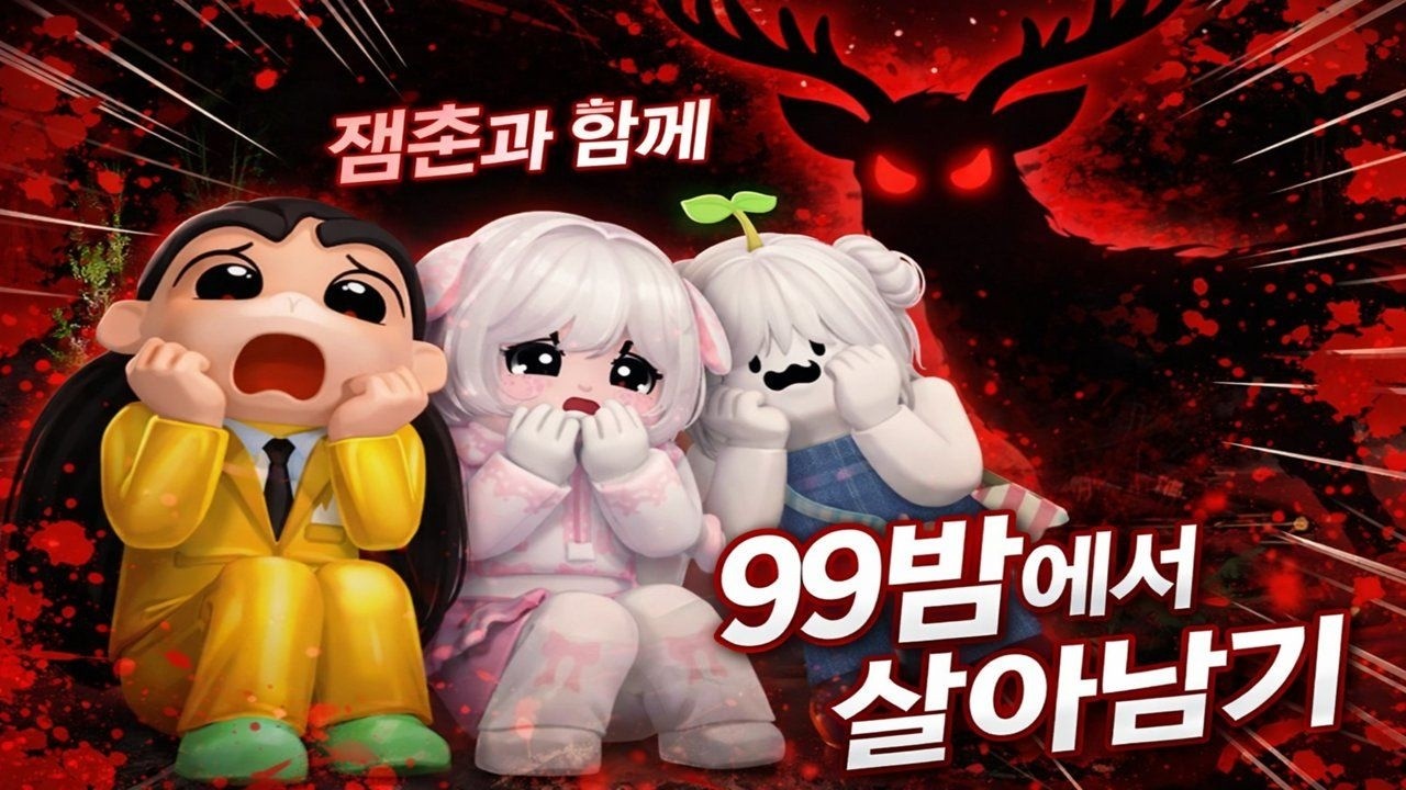 로블록스 99밤생존 & 라이벌시참 쭈현이와 GOGO씽