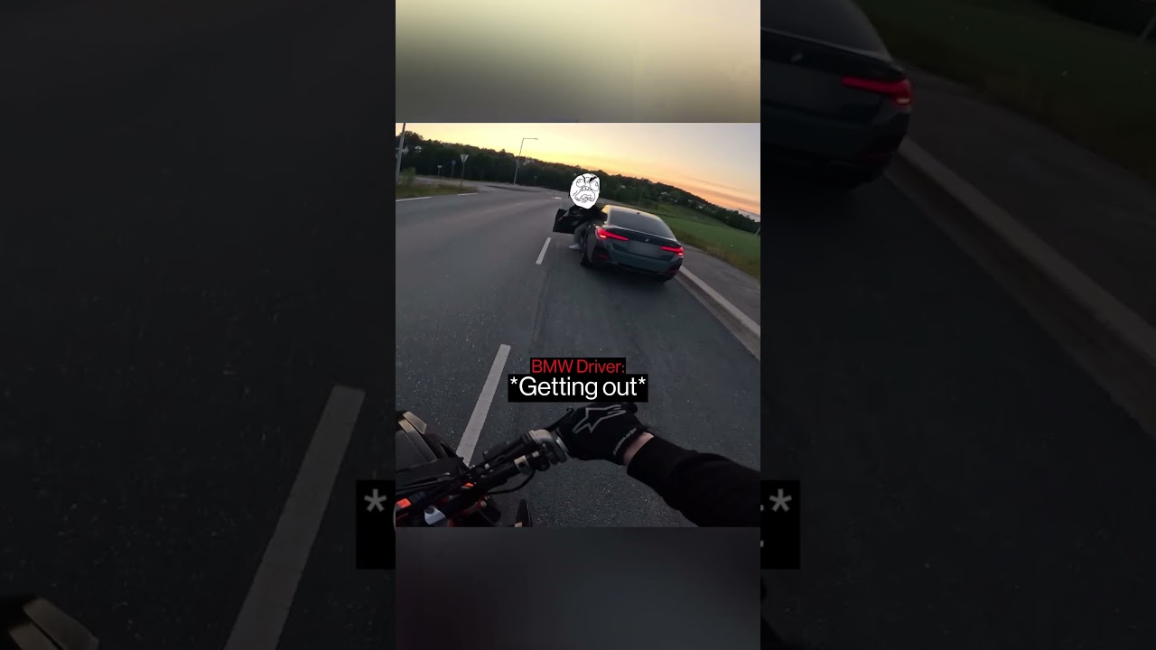 When A Biker Upsets The Wrong Driver…