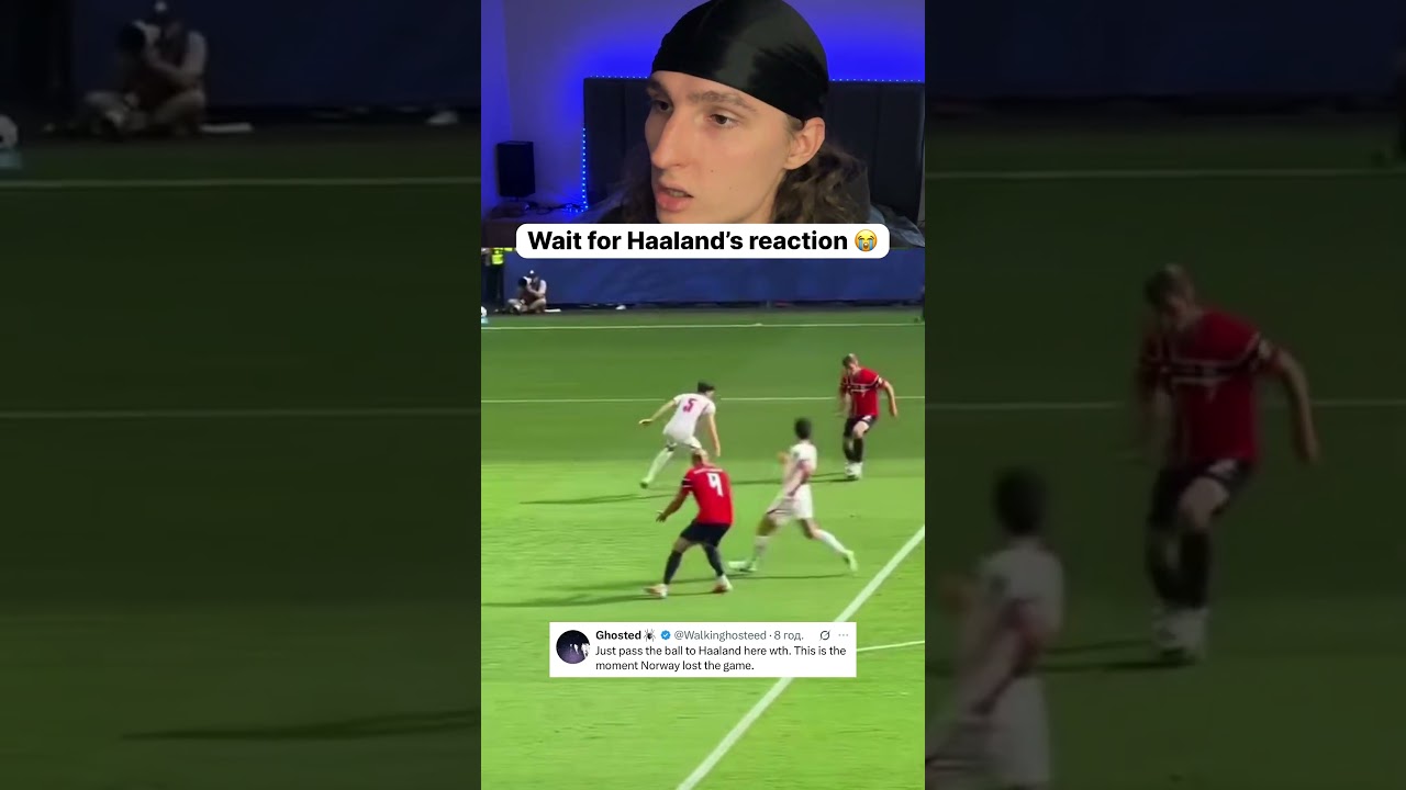 Bro's selfishness broke Haaland 😭 #worldcup #soccer #haaland #reaction