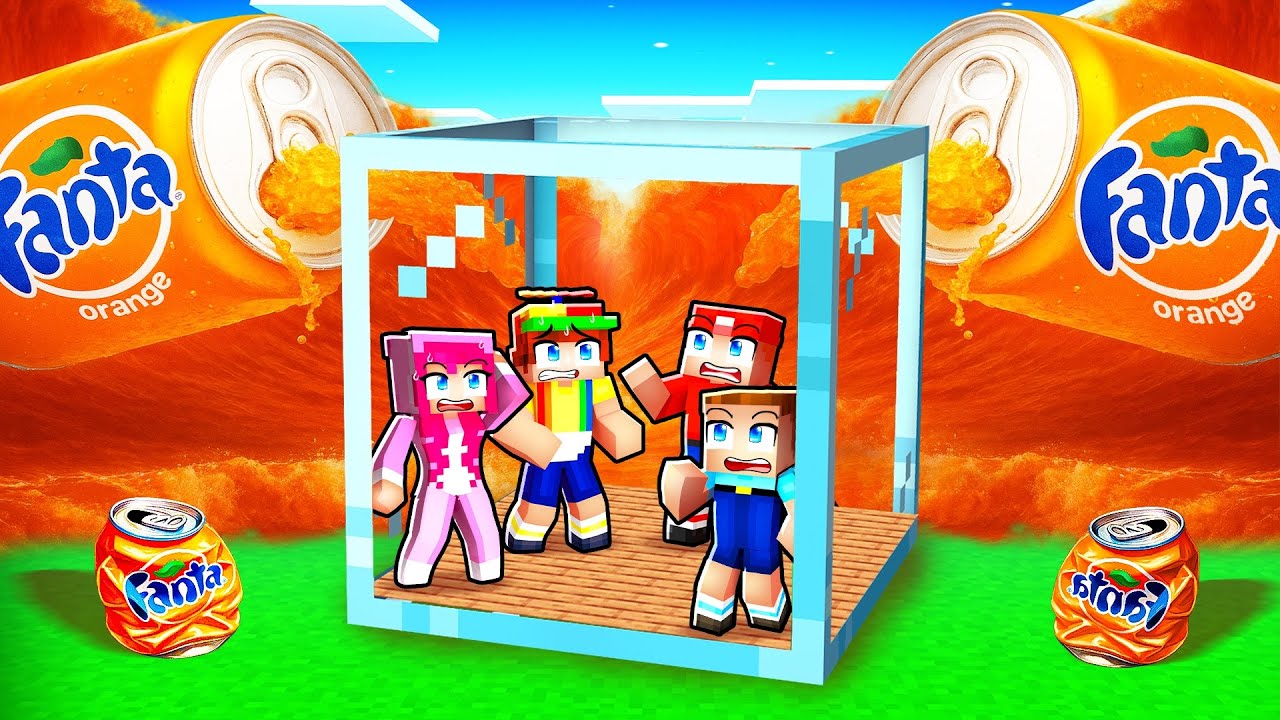 Fanta Tsunami vs Doomsday Bunker in Minecraft!