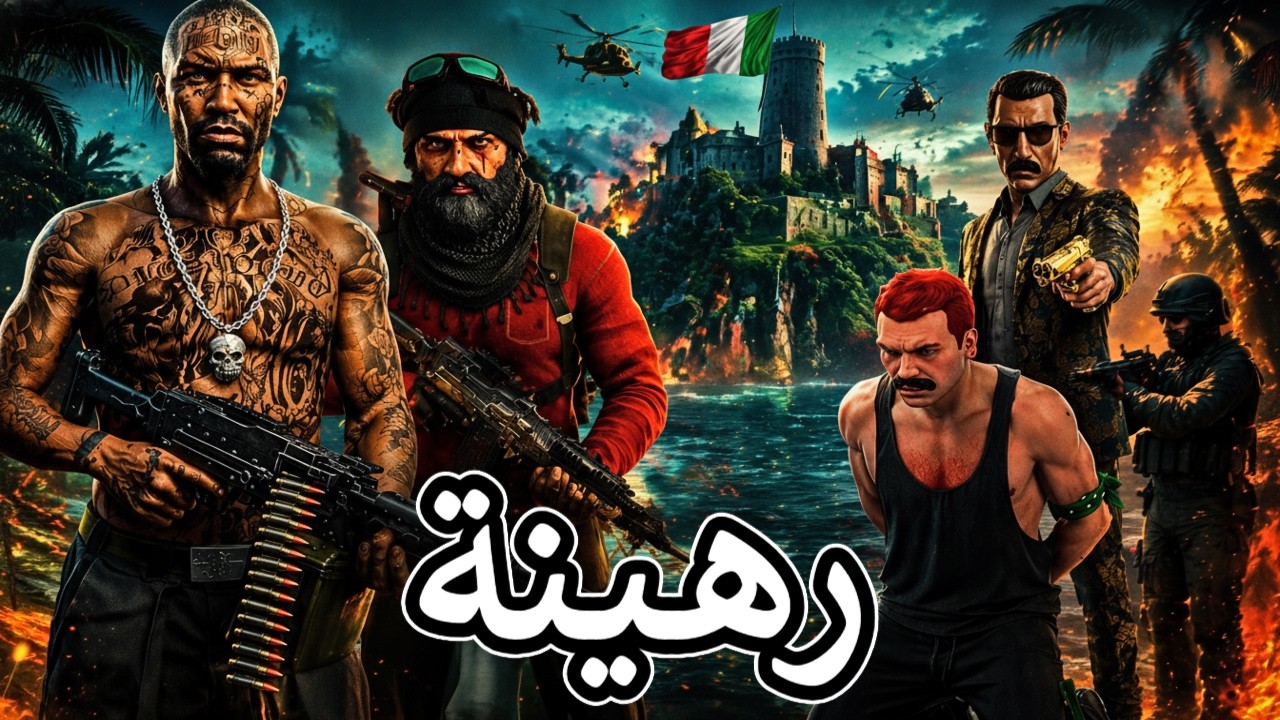 خرطوم رهينه مع فلانتينو والروسي على الجزيرة😱🔥