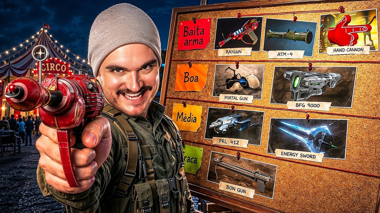 Ranqueei as 10 ARMAS mais FORTES que já usei nos GAMES