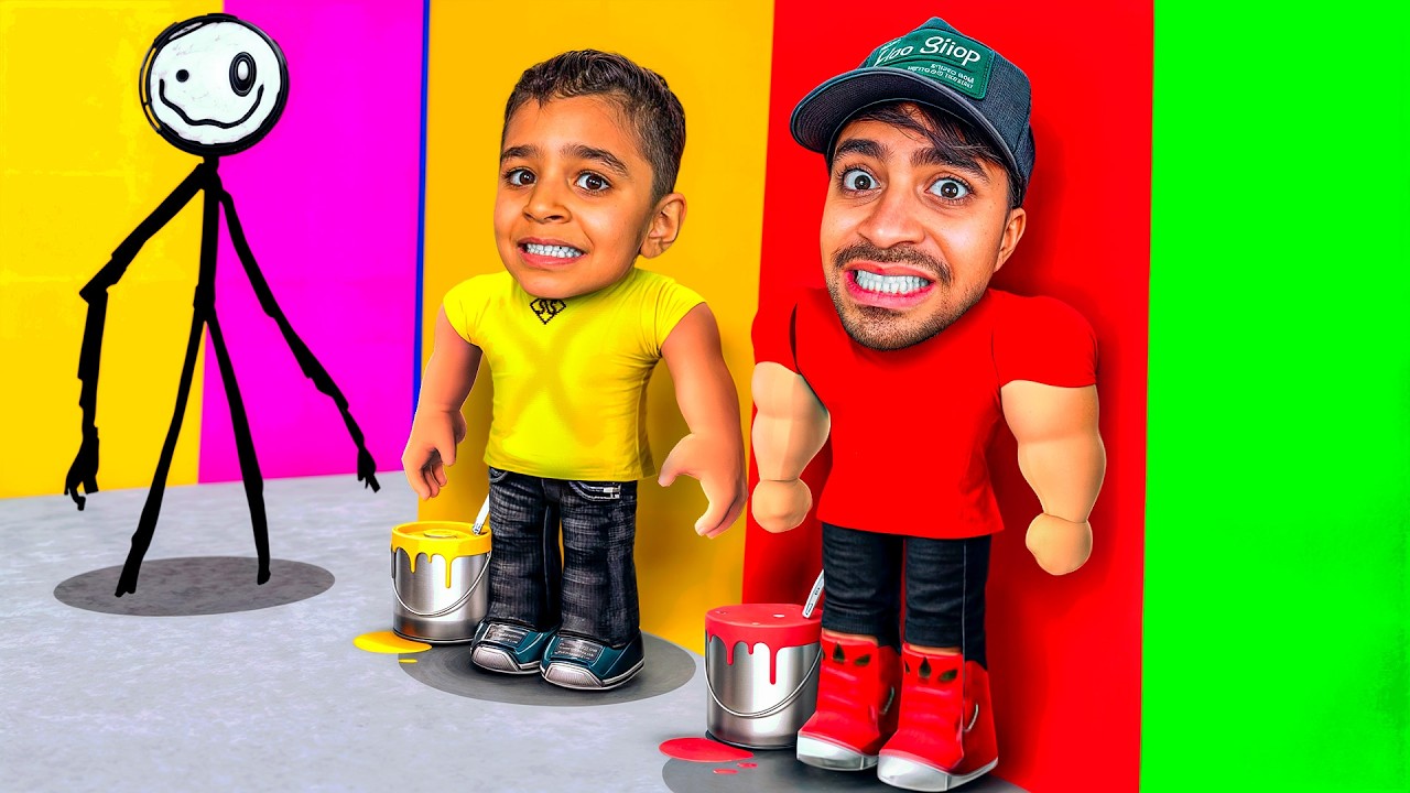 تحدي الغميضة بالالوان مع حمودي !!