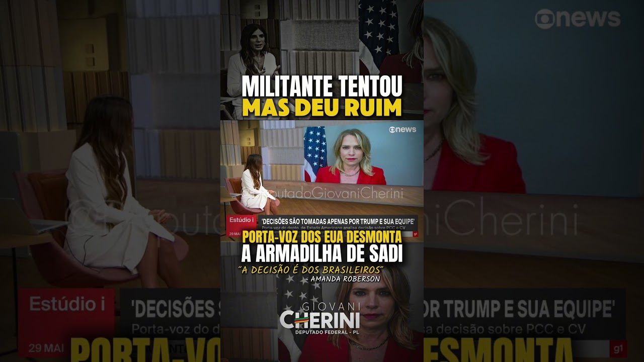 Climão! Sadi insistiu duas vezes e ouviu a mesma resposta da porta-voz dos EUA, Amanda Roberson.