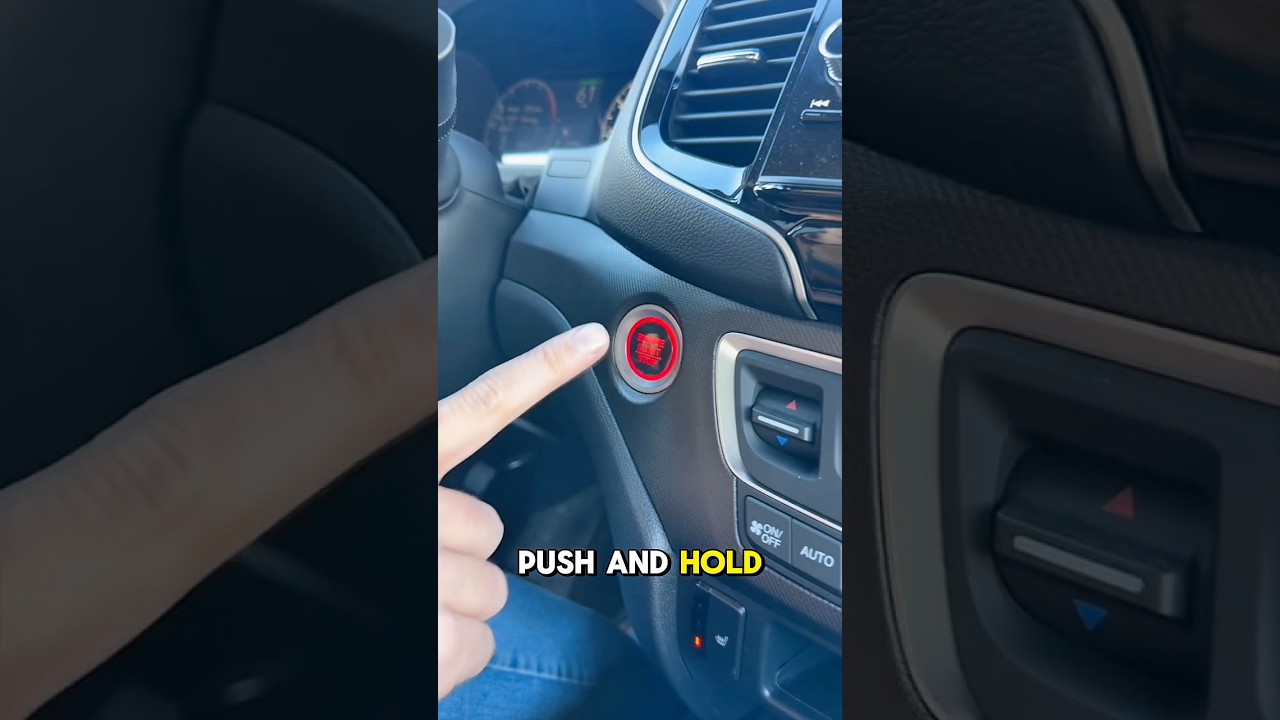 Pushing the power button while driving