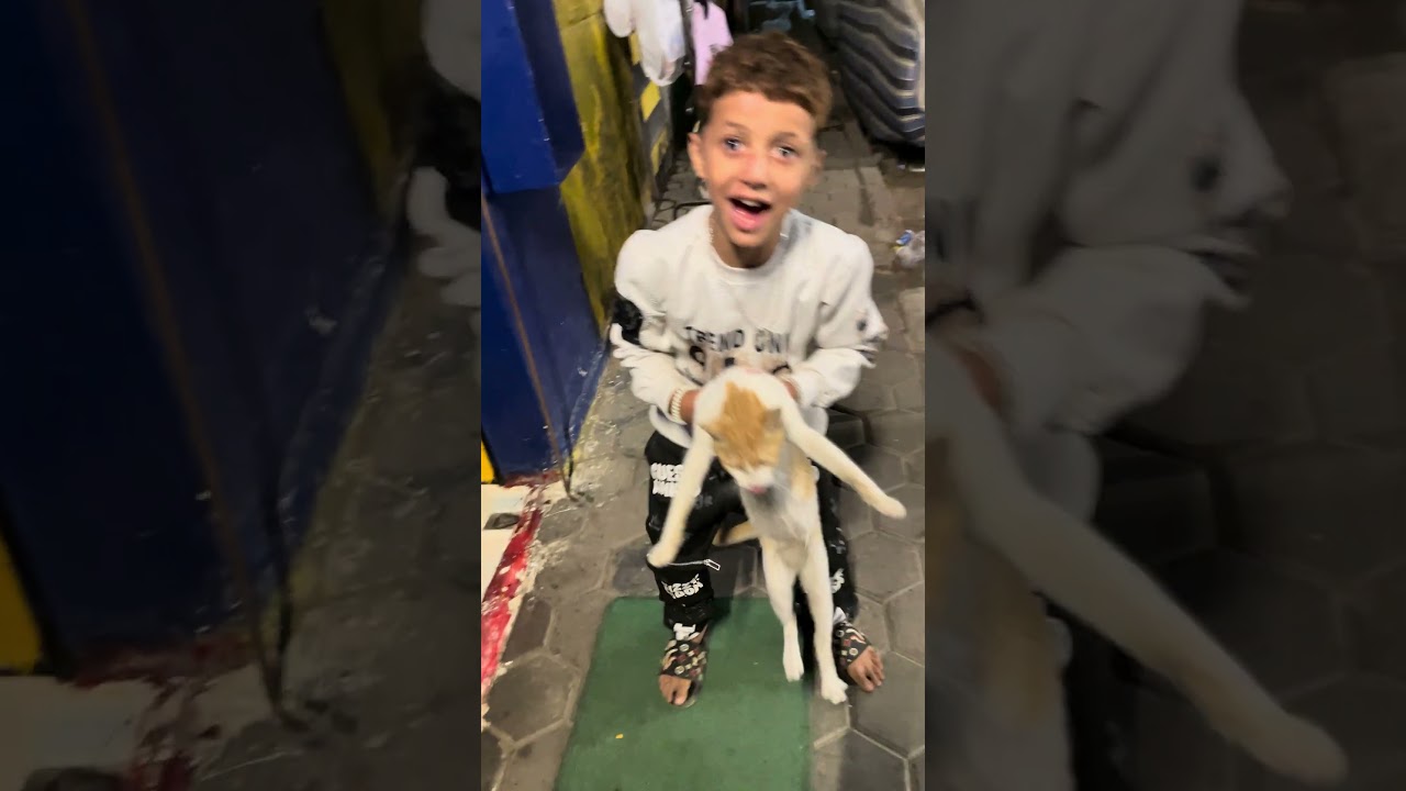 الواد دي بيحب الحيونات اوي 😃