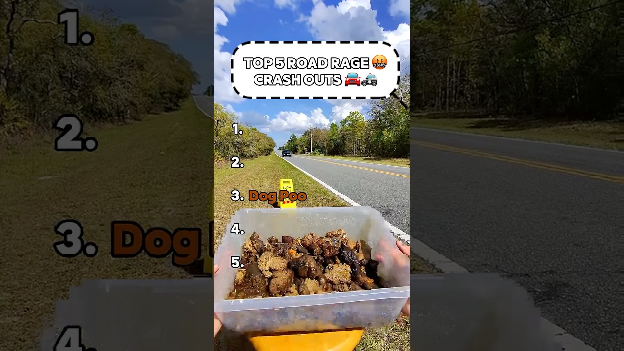 Ranking TOP 5 Road Rage Crashouts 🤬🚔