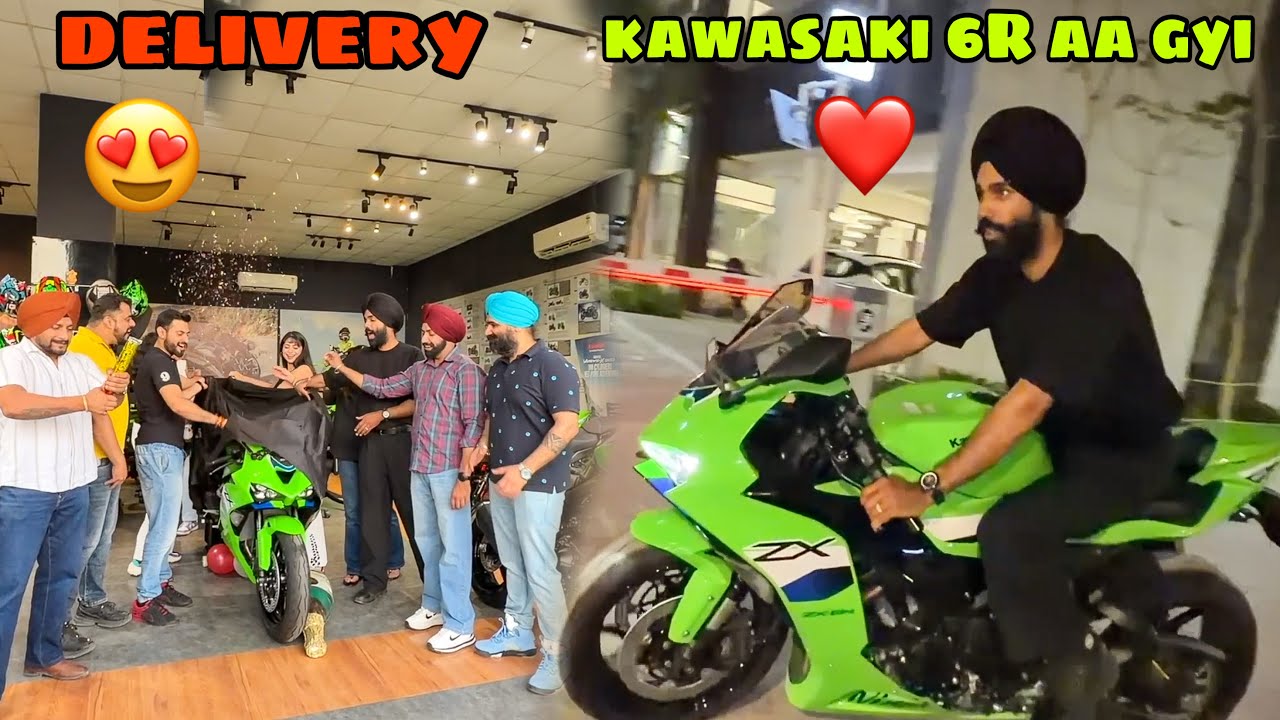 Kawasaki 6R ki Delivery wale din hi Sahiba se ladai ho gyi 😣 lkn SuperBike le aaye ghar 😍
