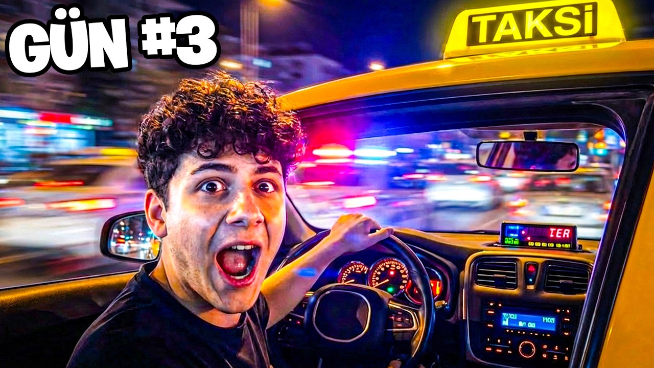 24 Saat Boyunca TAKSİCİ Oldum! 🚕 | EmirhanCTN