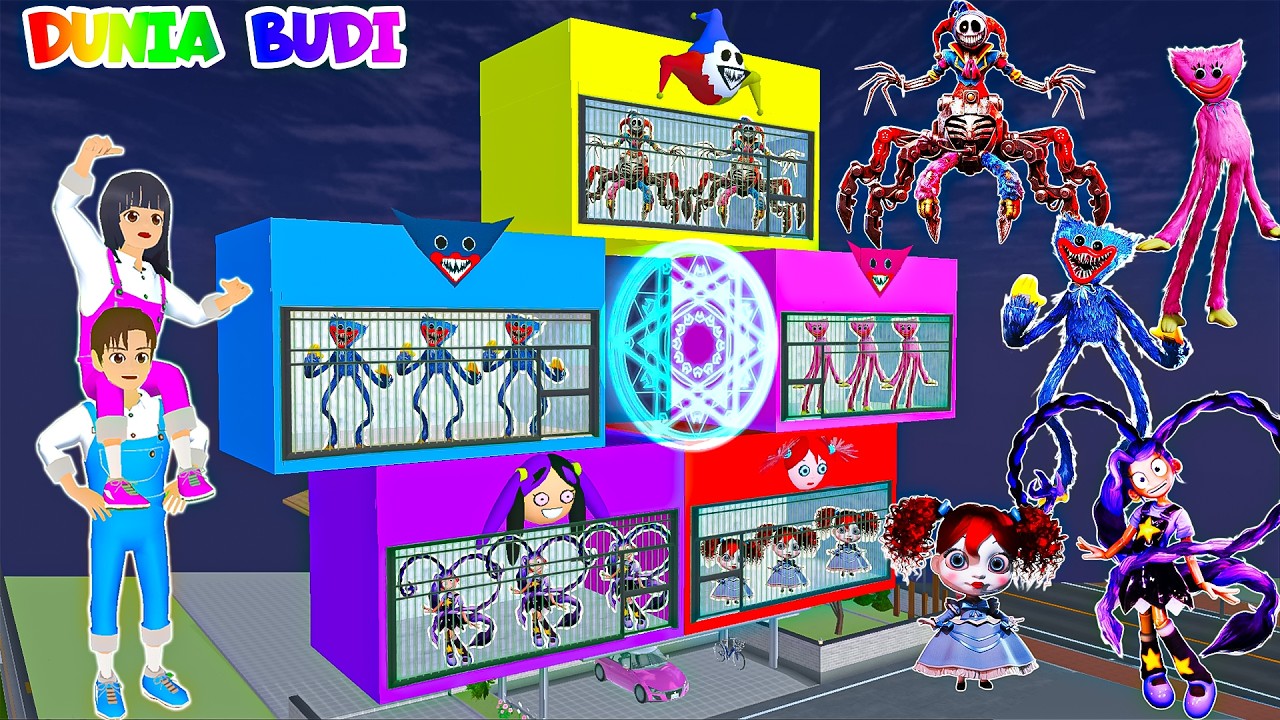 Pasukan Poppy Playtime Serang Kota Sakura | Yuta Mio Buat Penjara Portal Warna Warni Tangkap Semua😱🚨