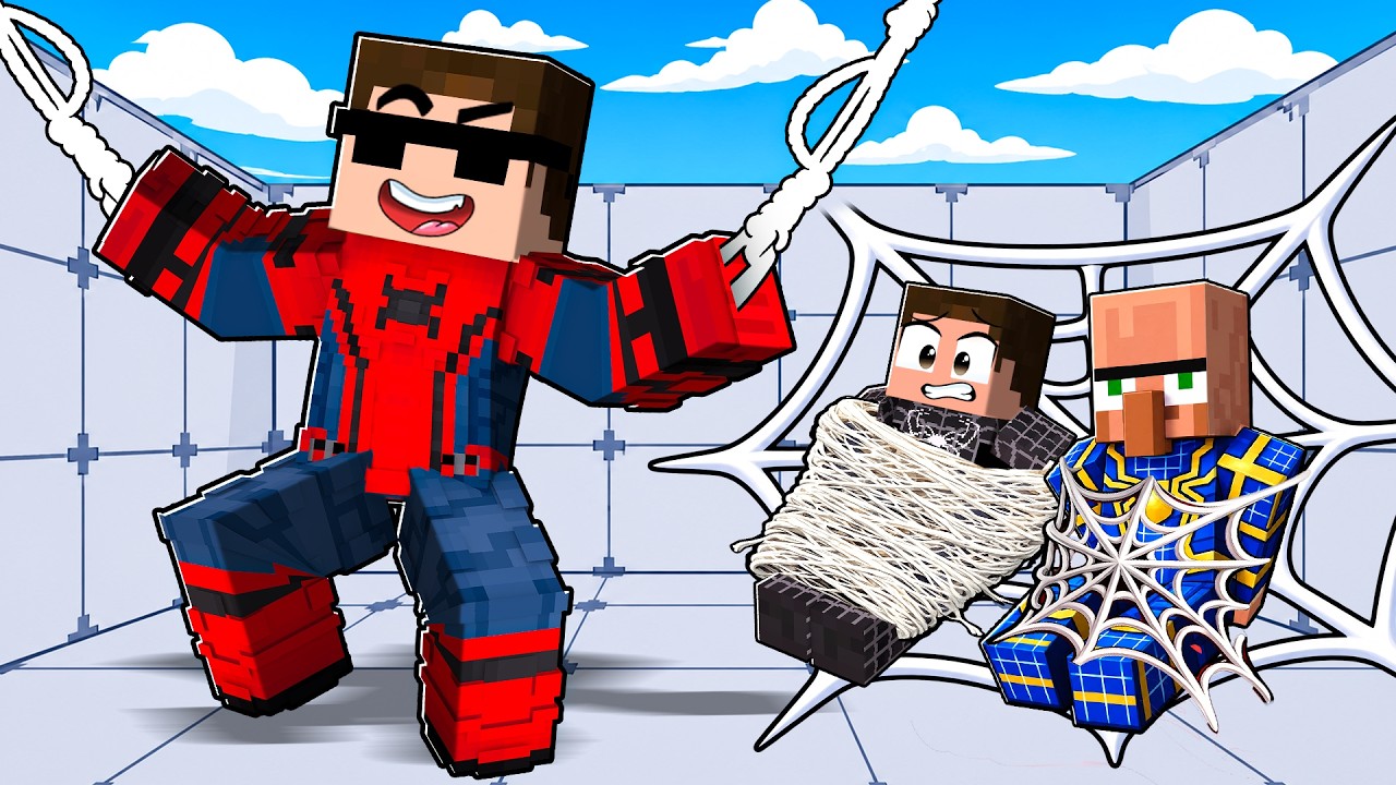 I Become Spiderman to Troll Friends in Roblox..