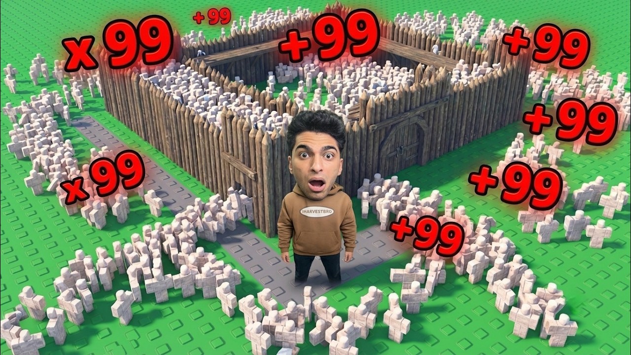 عملت اقوي جيش في لعبه روبلكس علشان احتل بيه قواعد الاعبين الاخرين 🤑 | roblox