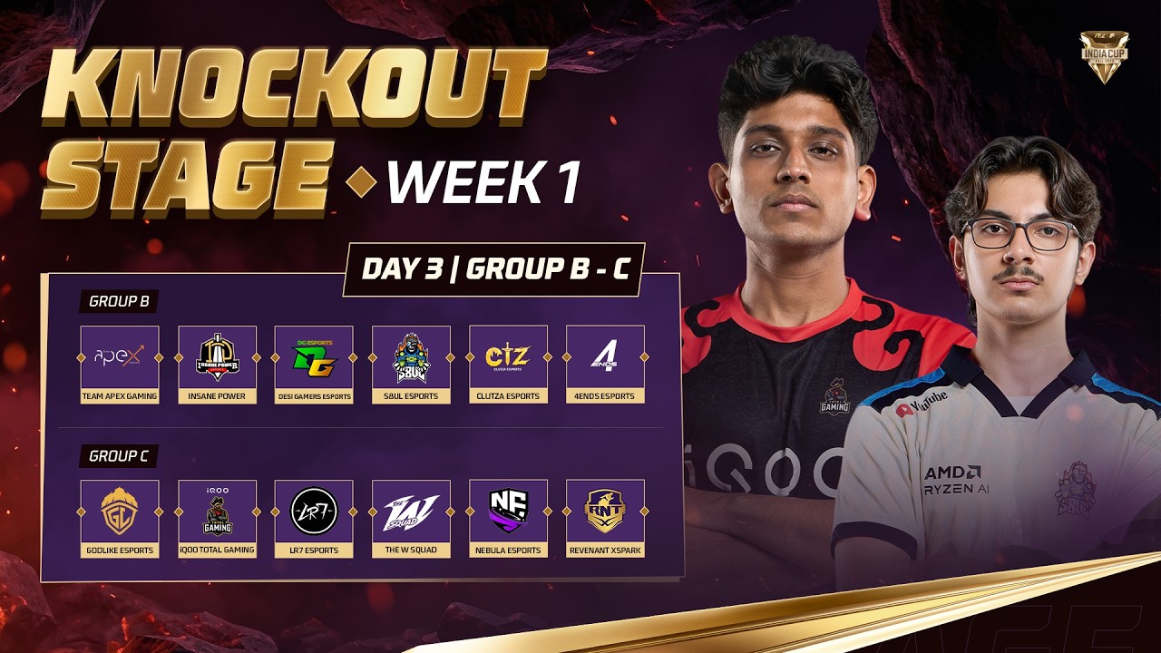 🔴 [Hindi] TEZ FFMIC 2026 Fall | Knockout Stage - Week 1 | Group B - C