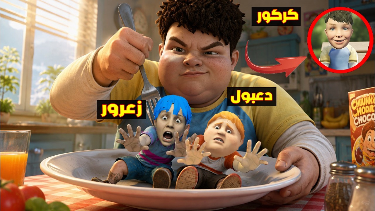 فلم قراند : كركور العملاق ياكل زعرور في اكبر شوكة في العالم ( دعبول خائف ) ؟؟🔥😂
