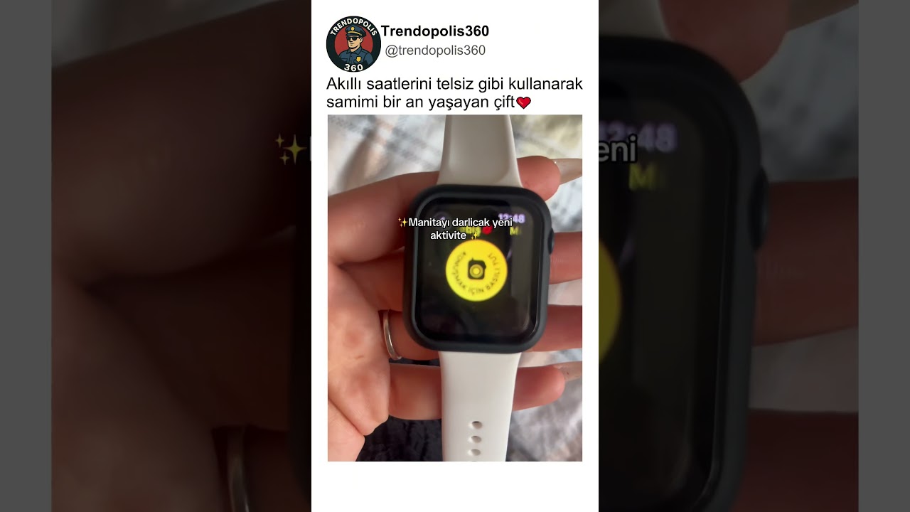 Akıllı Saatlerini Telsiz Gibi Kullanan Çift❤️