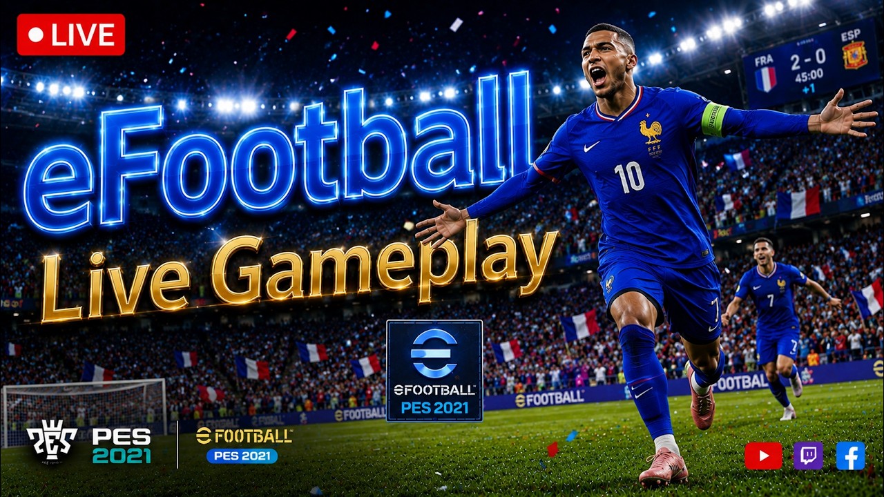 🔴 PES 2021 LIVE Gameplay | eFootball Football Battle | Full Match Simulation Experience - PRS SOUL