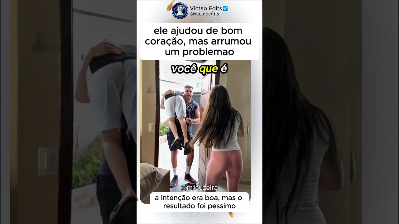 Ele ajudou de bom coração, mas arrumou um problem4o… #motivação #mindset #engraçado #rir #comedia