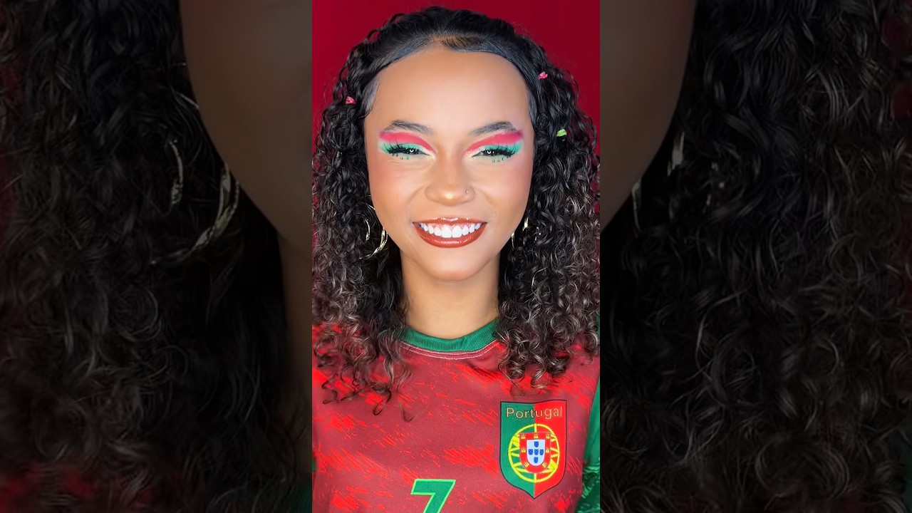 TREND COPA PORTUGAL 🇵🇹✨⚽️• qual vai ser o próximo país? #makeup #bbiamarall