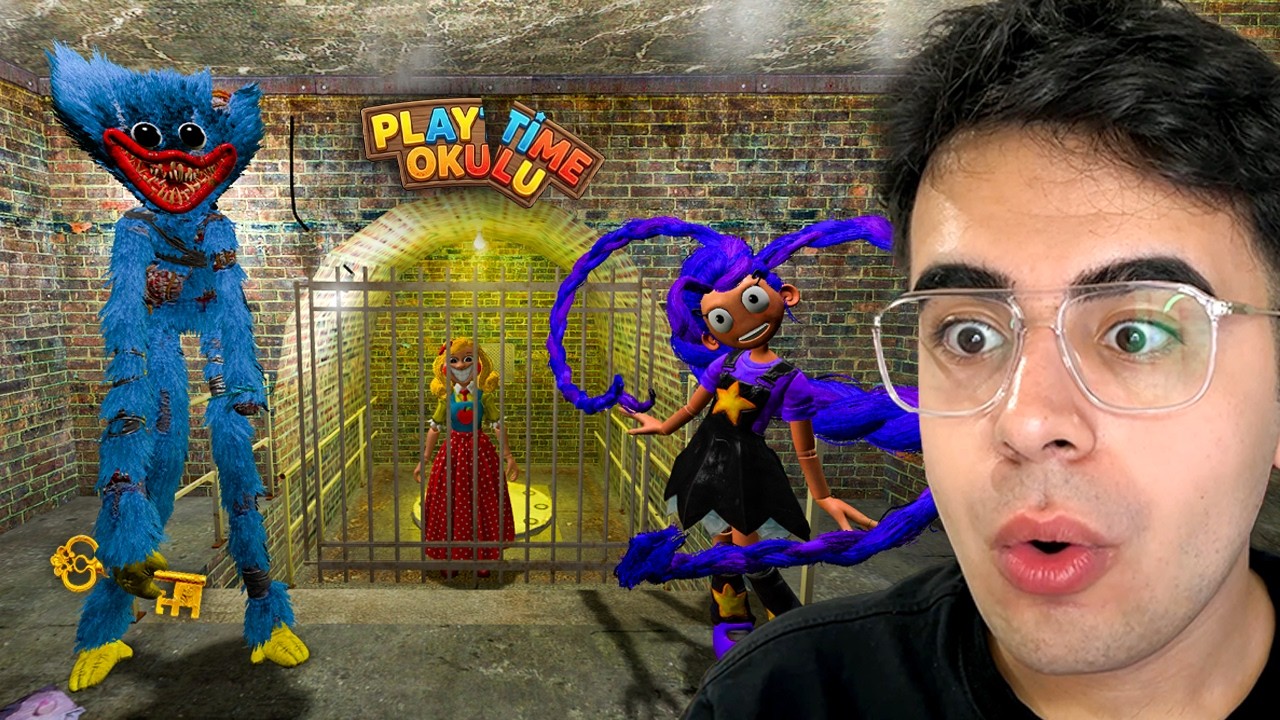 Poppy Playtime 5 Karakterleri OKULDA 8 (KAÇIŞ)