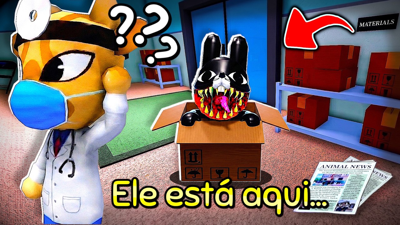 ENCONTREI O ESCONDERIJO DO RATTEW NO ESCRITÓRIO DR.HALLOW NO HOSPITAL DE ANIMAIS COM ANOMALIAS