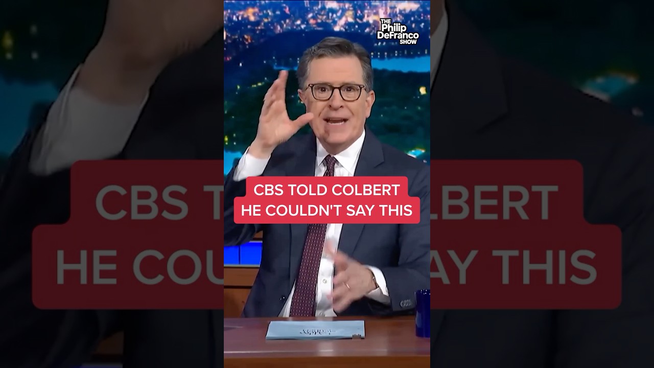 CBS Told Colbert He Can't Air An Interview! He Did It Anyway - Published by DeFranco News Clips