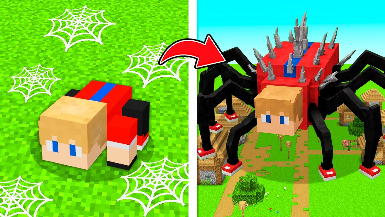 VIDA de ARANHA no Minecraft!
