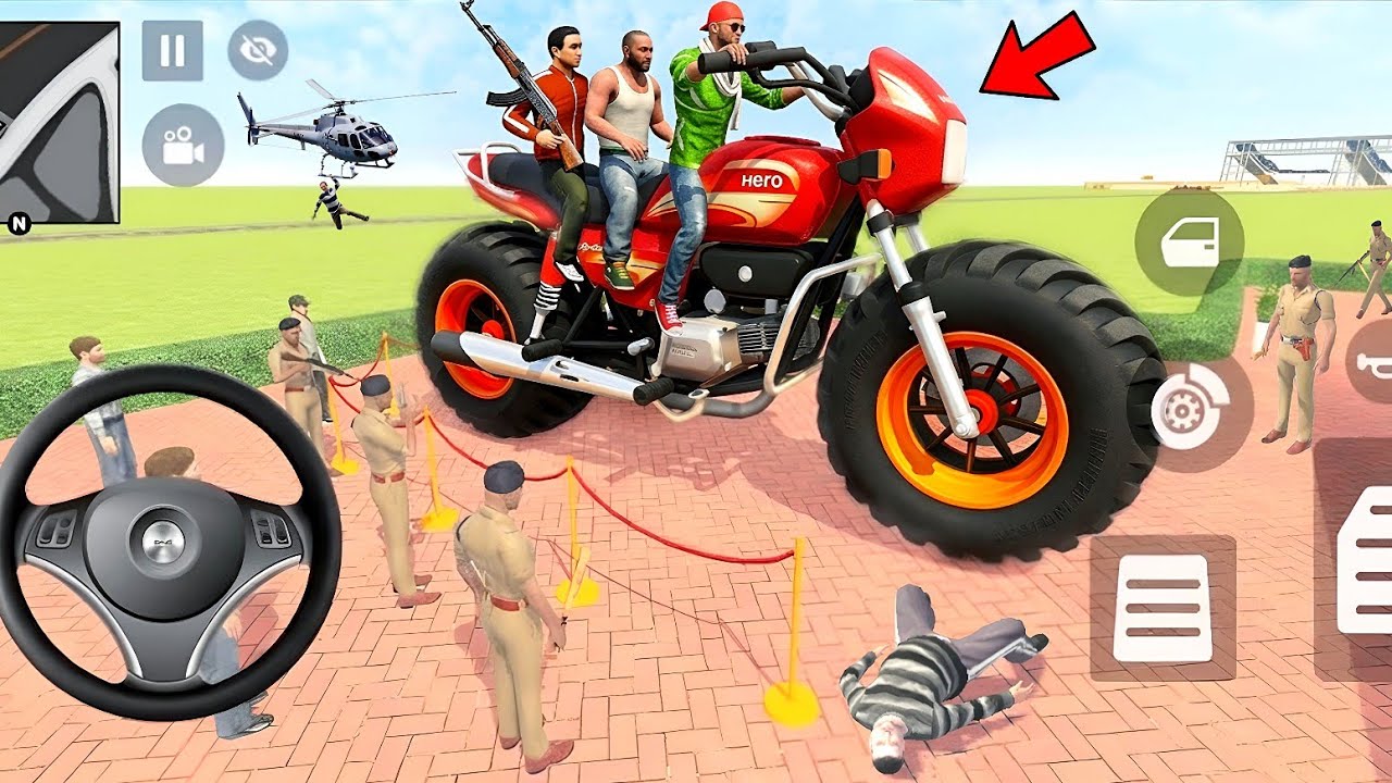 Franklin Purchase New Modified Heavy Police RC Mons Bike 🤑 Indian Theft Auto Simulator🪖 New update💥🤩