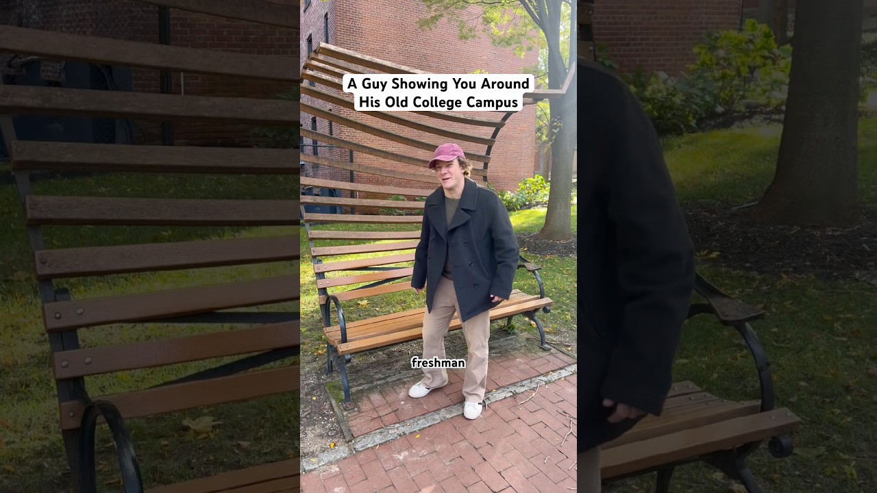 A Guy Showing You Around His Old College Campus