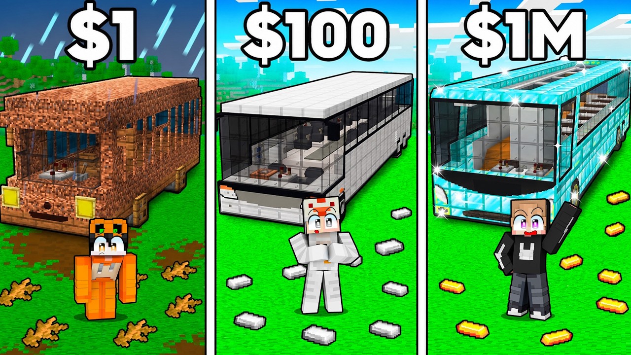 KITA BATTLE MOBIL BIS MISKIN VS SULTAN DI MINECRAFT!!