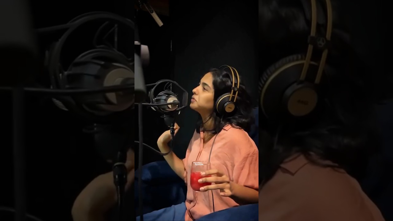 mamitha sound recording funny moments #mamithabaiju #shorts