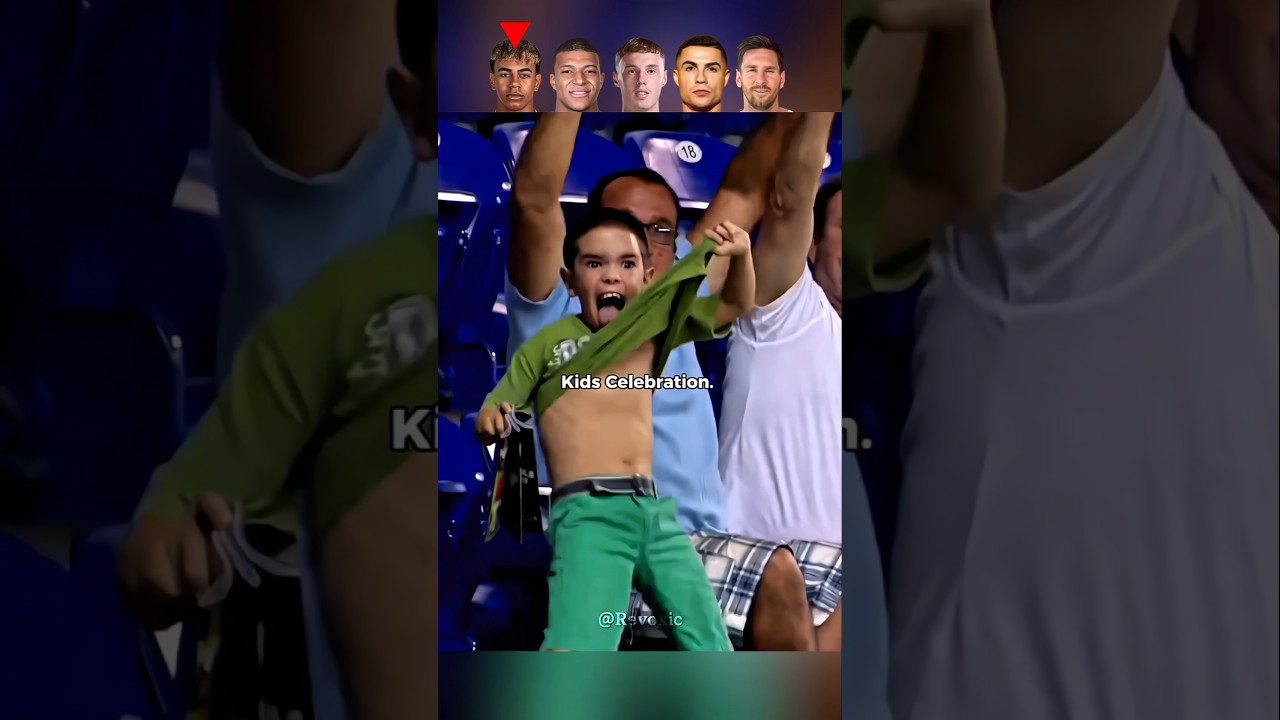 Football Kids Celebration 😂🎉 #football #ronaldo #messi #shorts