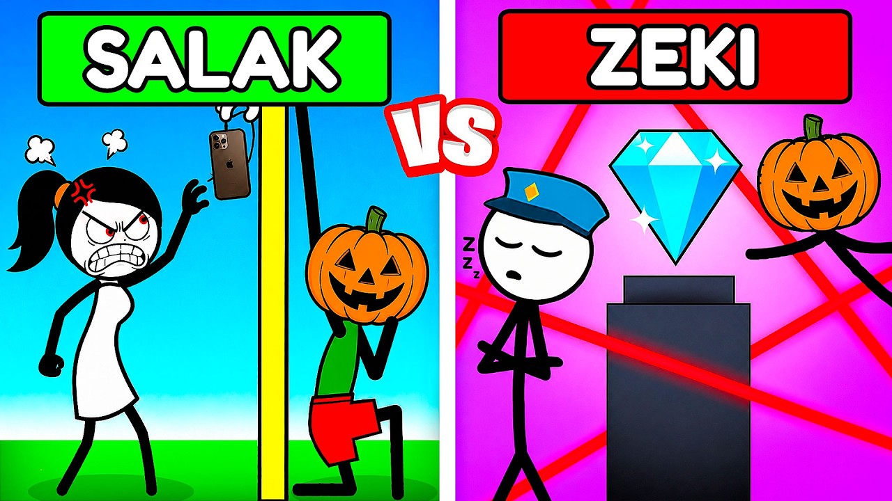 ZEKİ vs SALAK Hırsız Oldum! 🎭 | EmirhanCTN