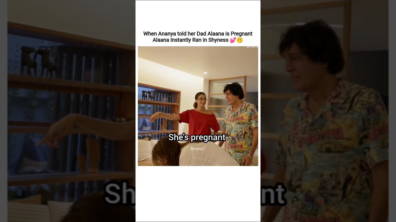 Ananya told Chunky her Sister is Pregnant 🤭💕#ahaanpanday #ananyapandey #pregnancy #baby